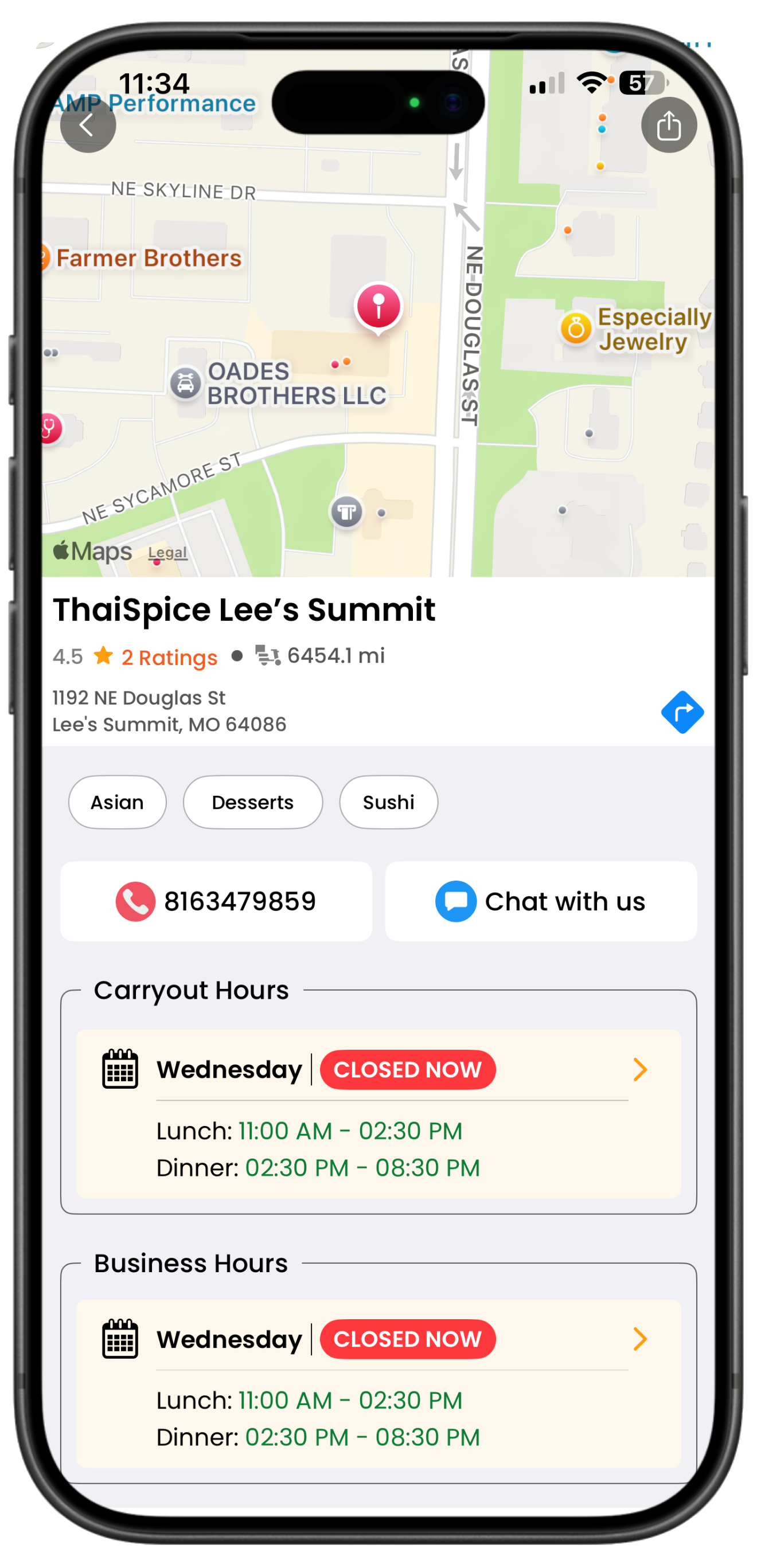 eatstations app screen